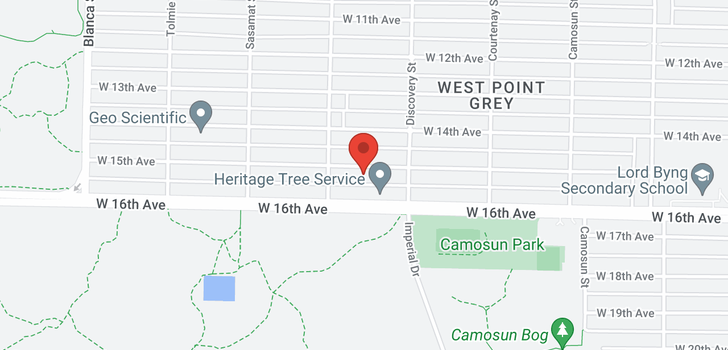 map of 4358 W 15TH AVENUE
